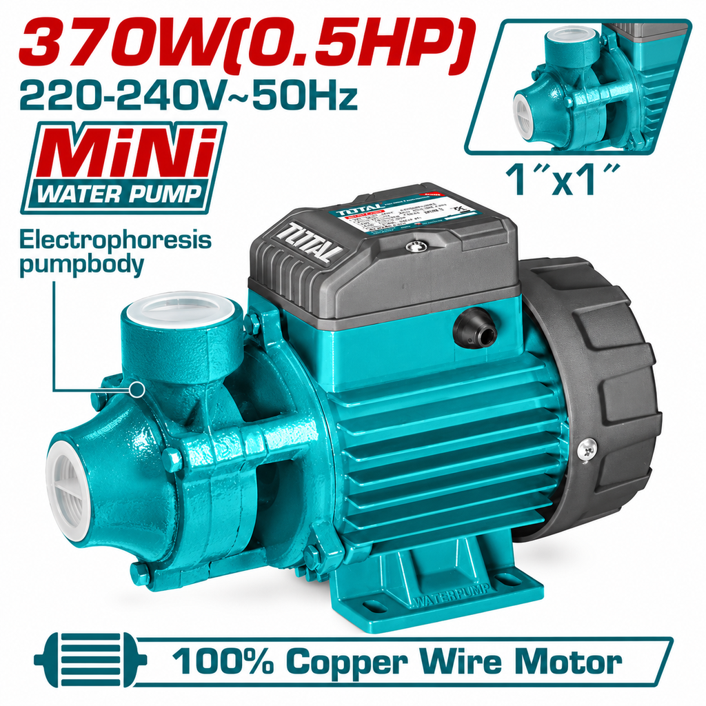 [TWP137026] 370W 0.5HP طرمبة مياه قلب نحاس Price 50$